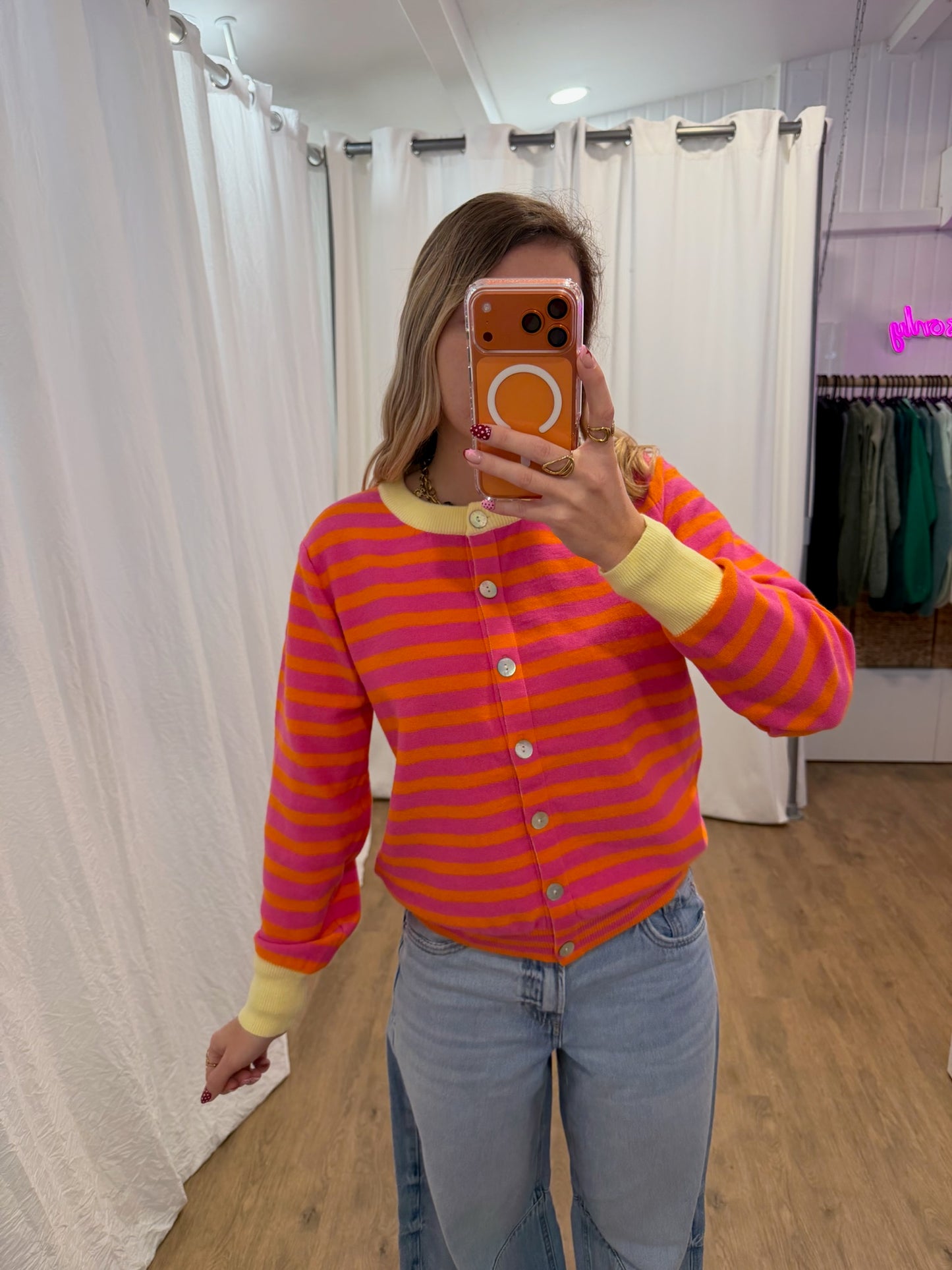 Gilet GIGI Rose/Orange/Jaune