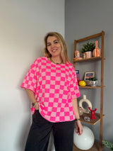 T-shirt à carreaux CAROLINE Rose + Rose