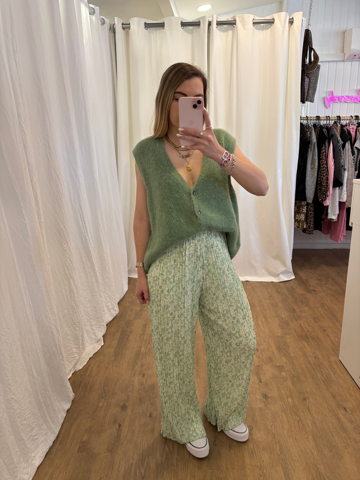 4 - Pantalon plissé BILI Vert