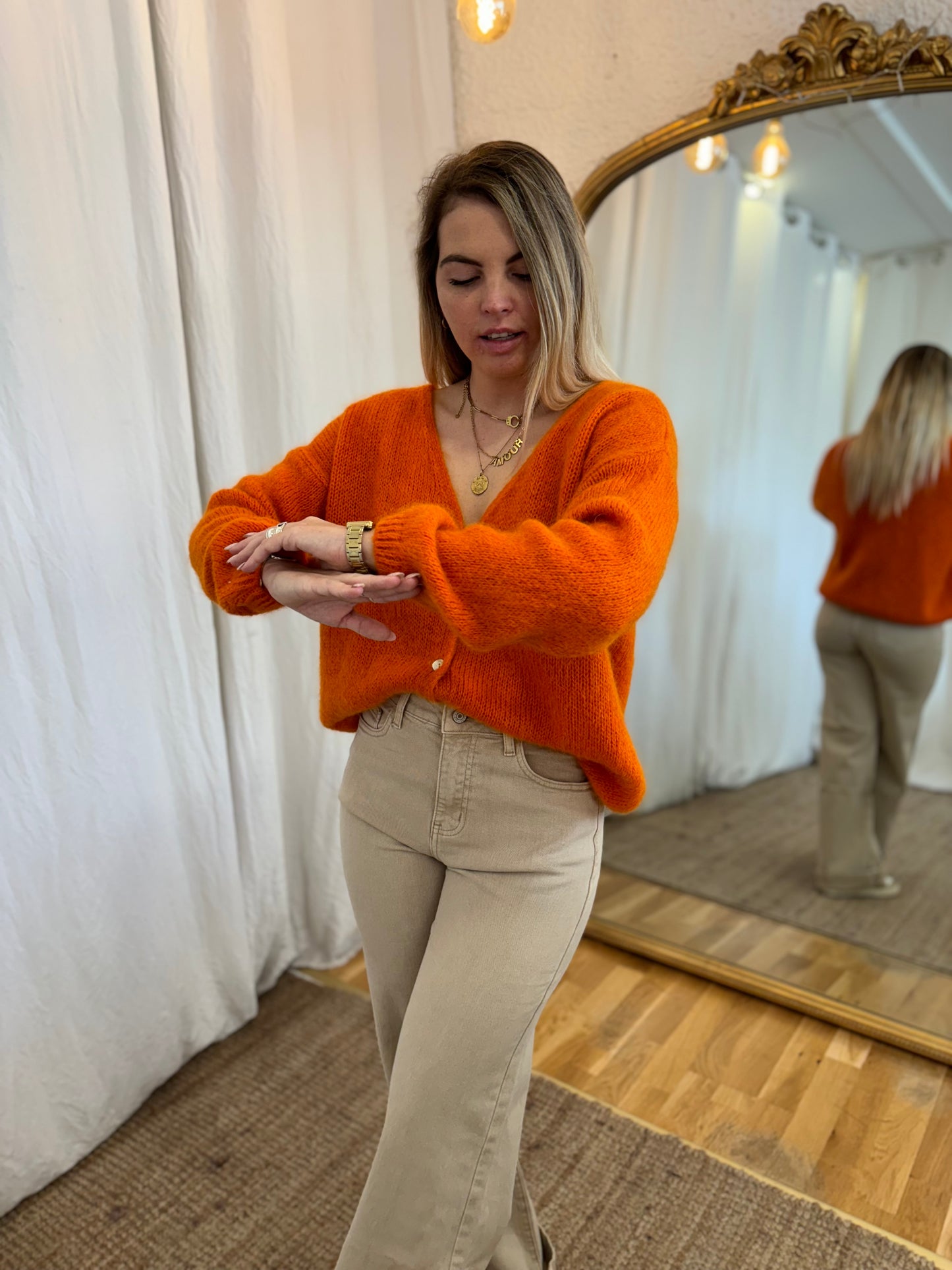 59 - Gilet LOU - Citrouille 🧡