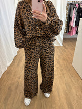 Pantalon LYA Léopard Camel