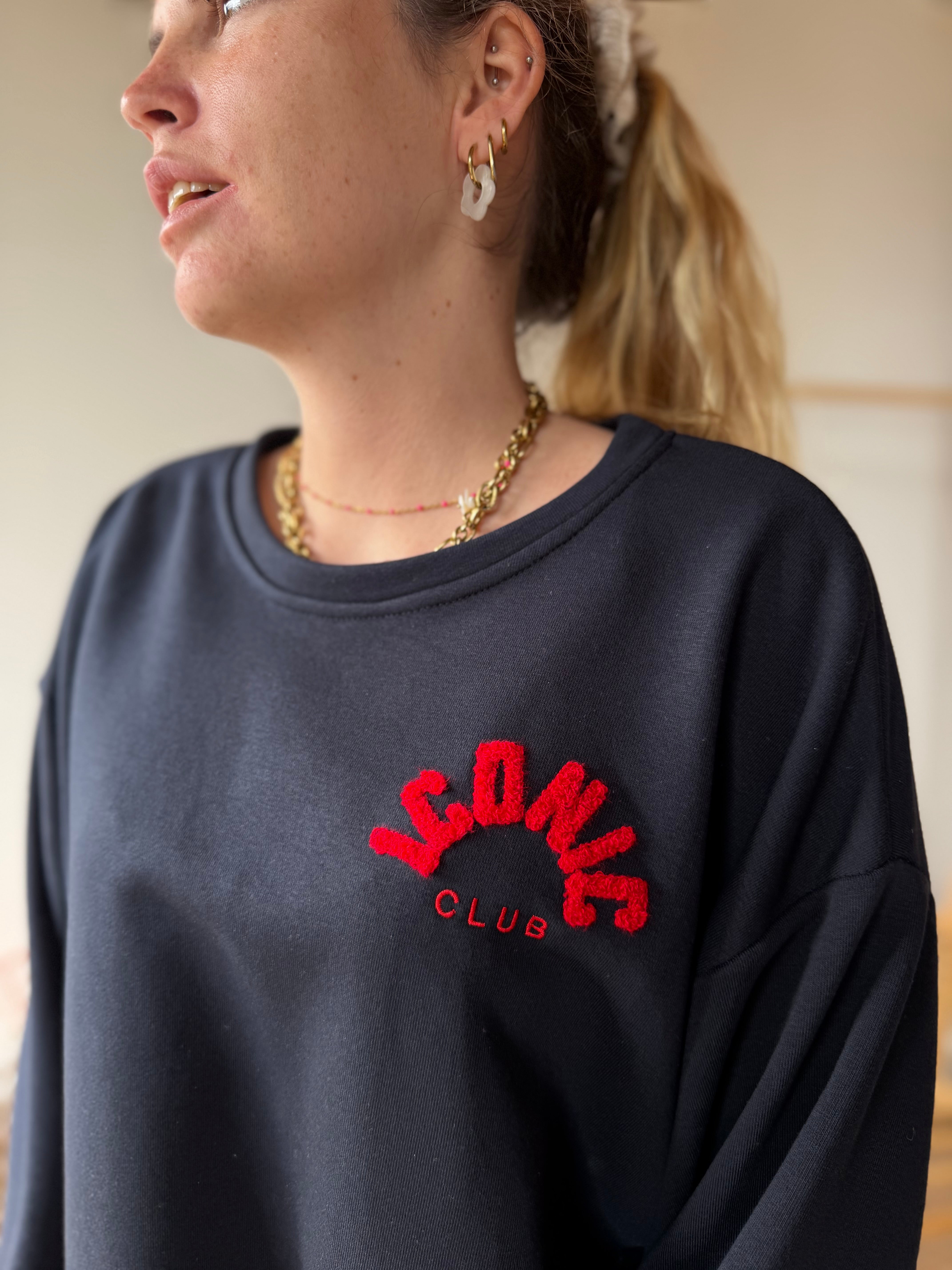 Sweat ICONIC CLUB Bleu marine