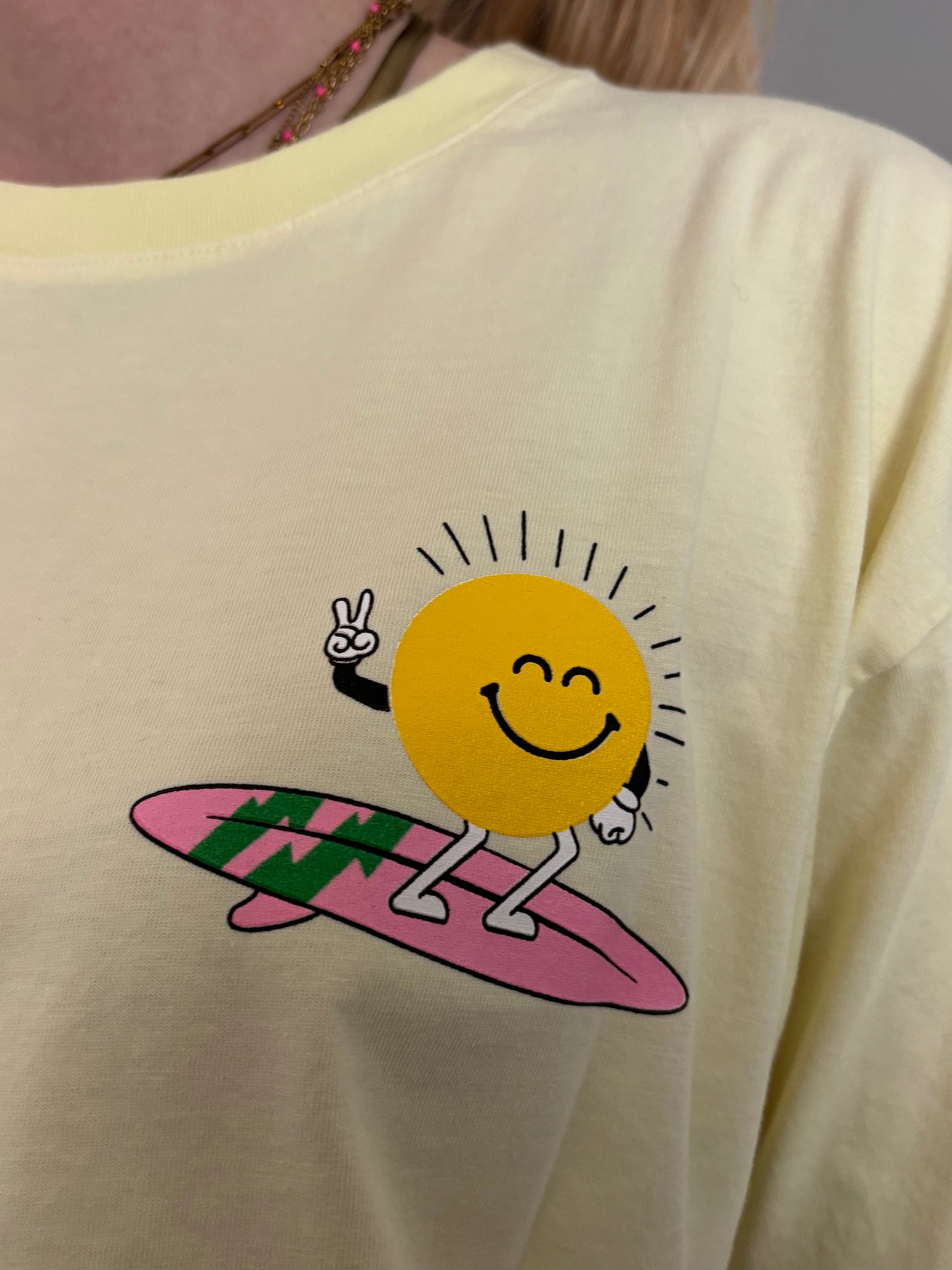 T-shirt WAVES Jaune
