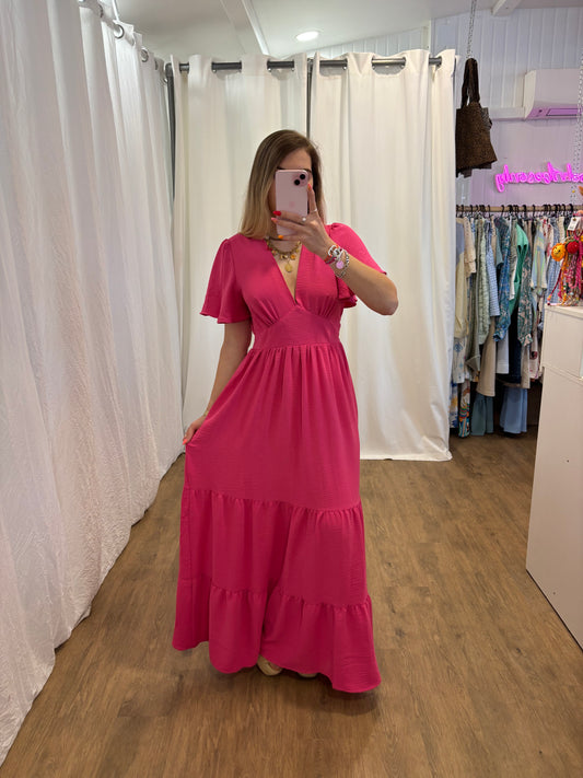 Robe longue EMMA Fushia