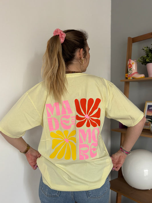 T-shirt MADE FOR MORE Jaune