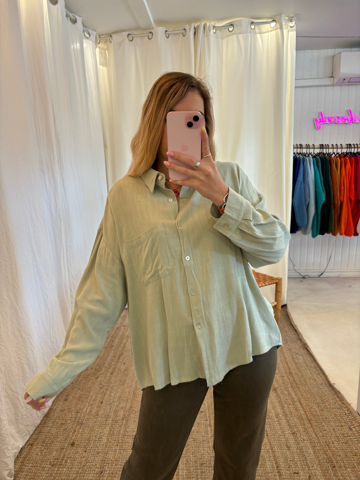 Chemise GABRIELA Vert d’eau