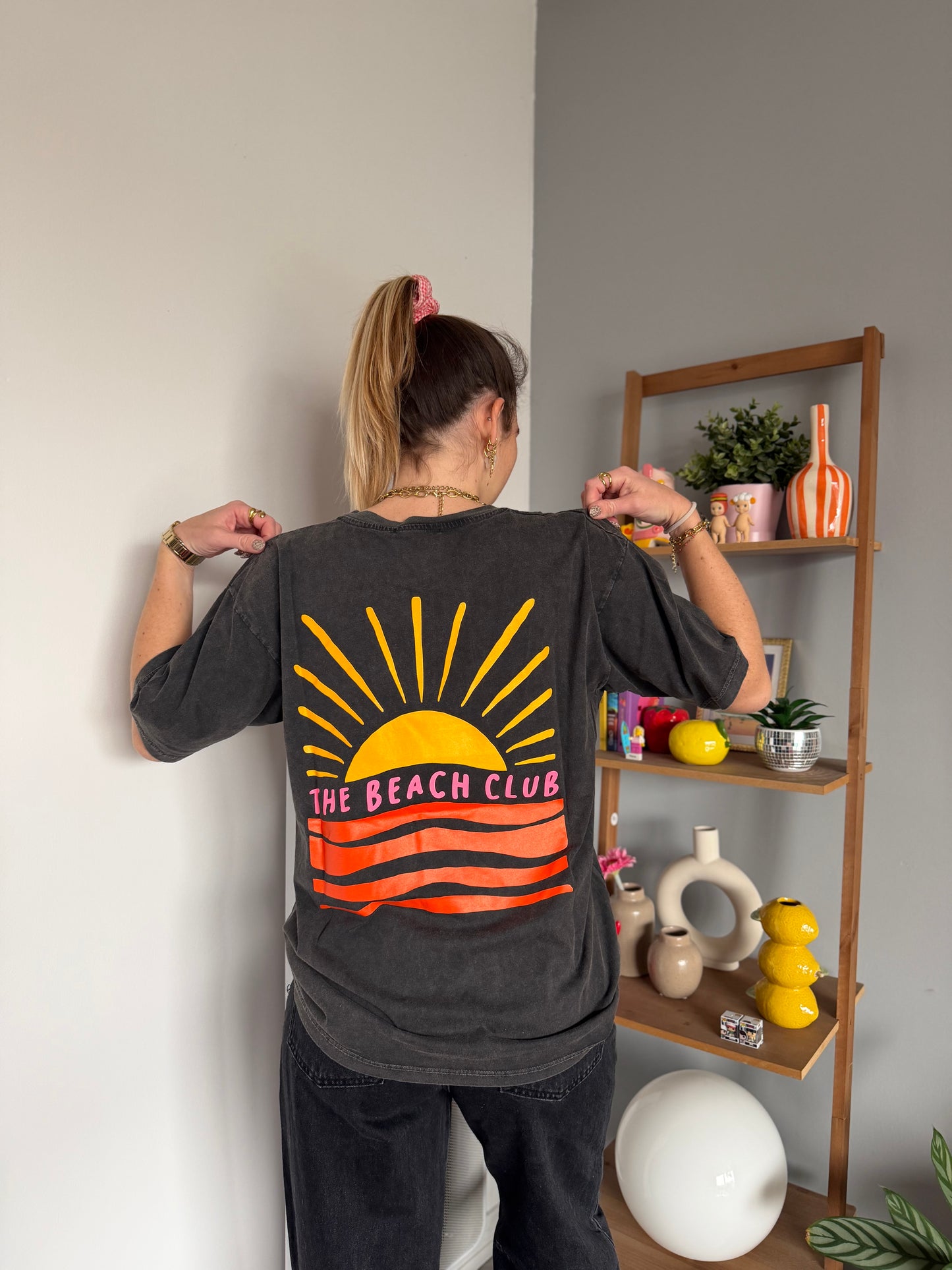 T-shirt THE BEACH CLUB Noir