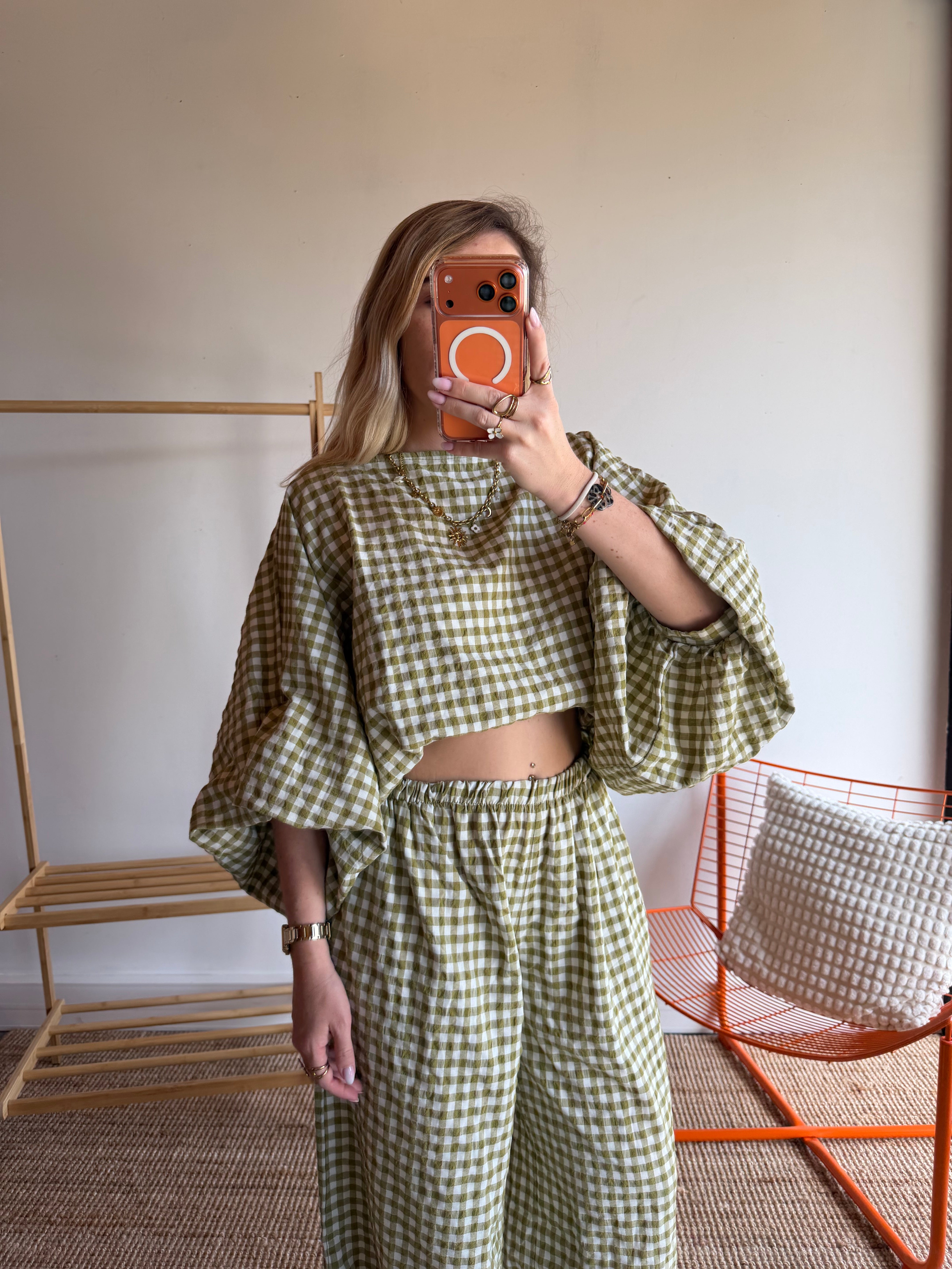 Blouse DIANE Vert anis