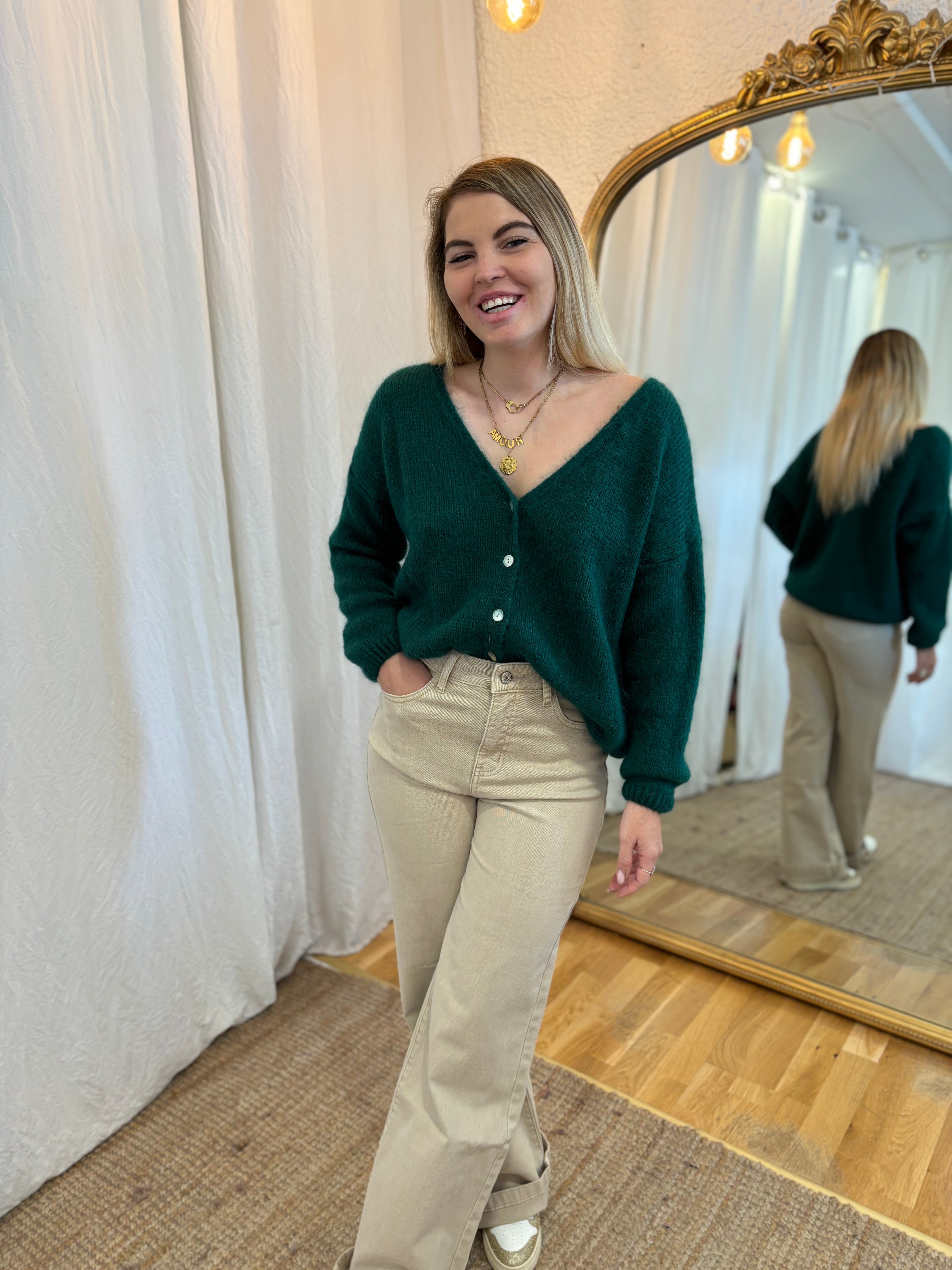 26 - Gilet LOU - Vert sapin foncé 🧡
