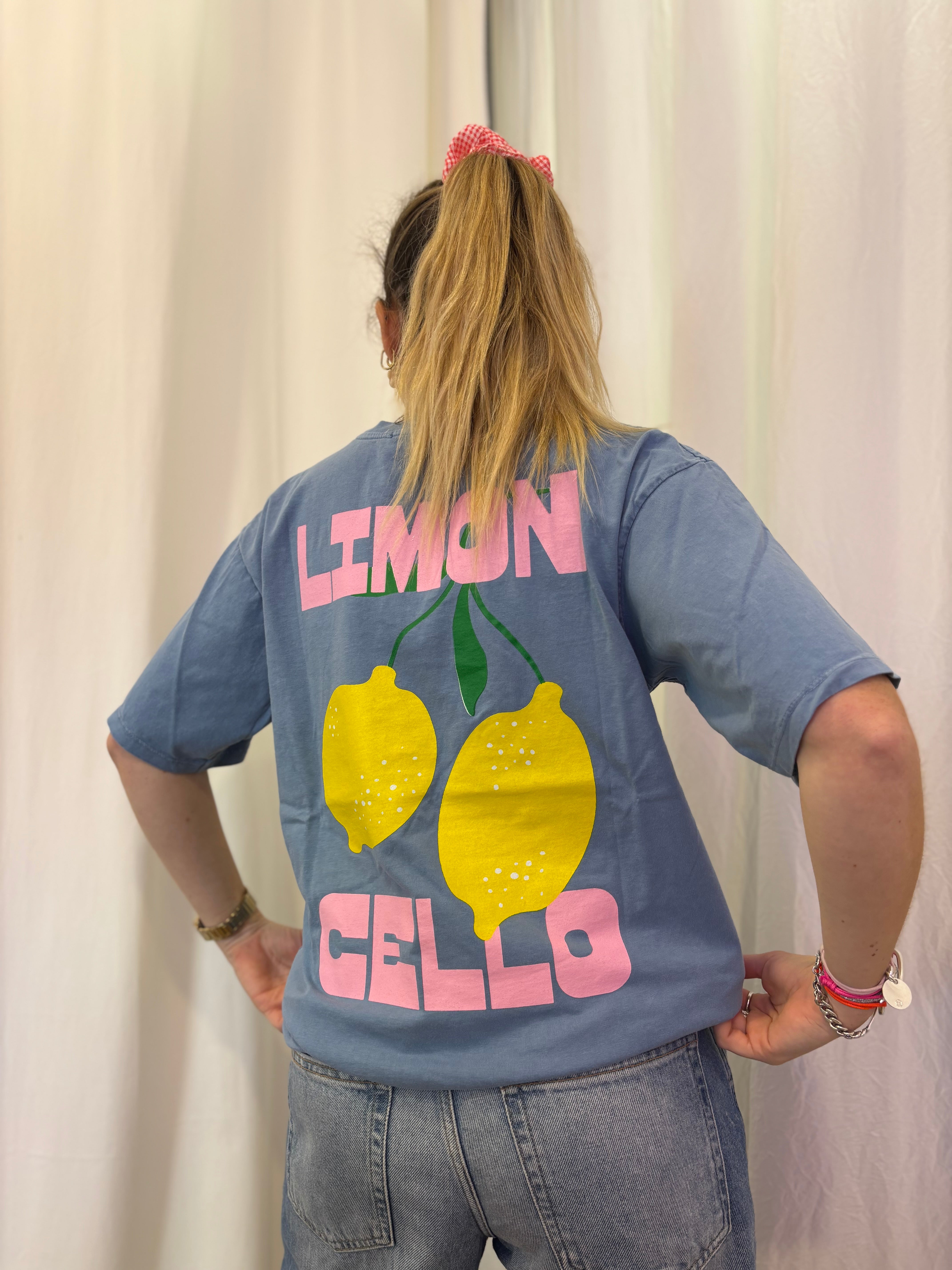 T-shirt LIMON Bleu •