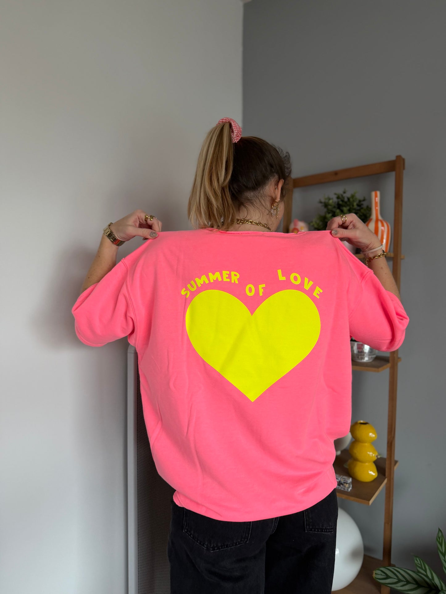 Sweat SUMMER OF LOVE Rose fluo