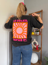 T-shirt SOLEIL (NEW FLUO) Noir