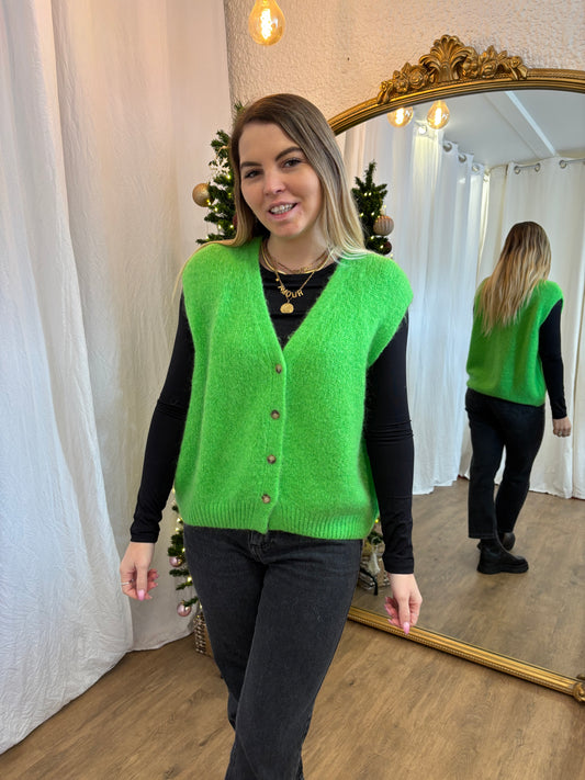 15 - Gilet TOM Vert fluo