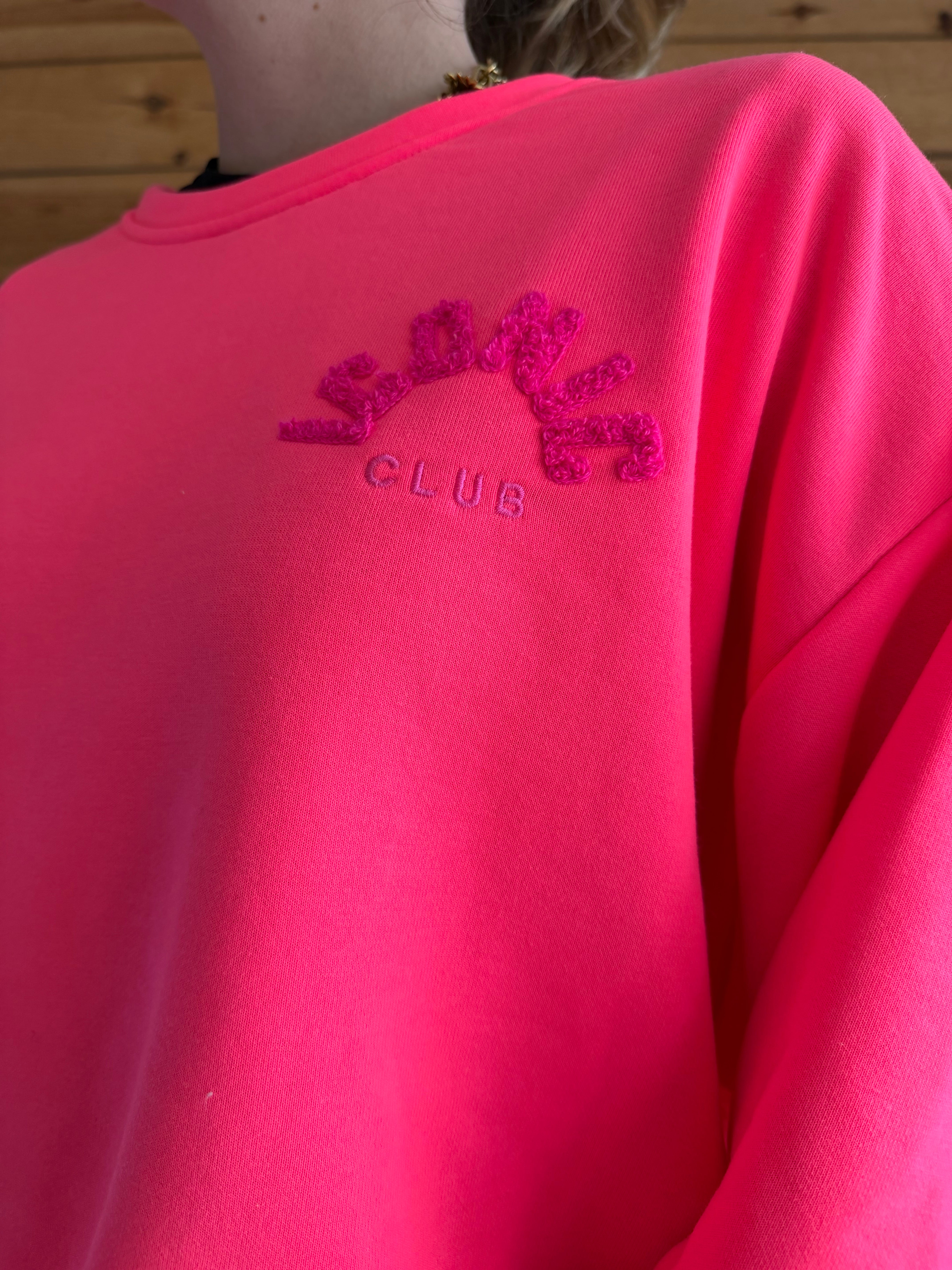 Sweat ICONIC Rose fluo + Multicolore