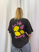 T-shirt LEMONS Noir •