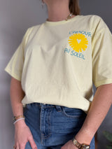 T-shirt AMOUR AU SOLEIL Jaune