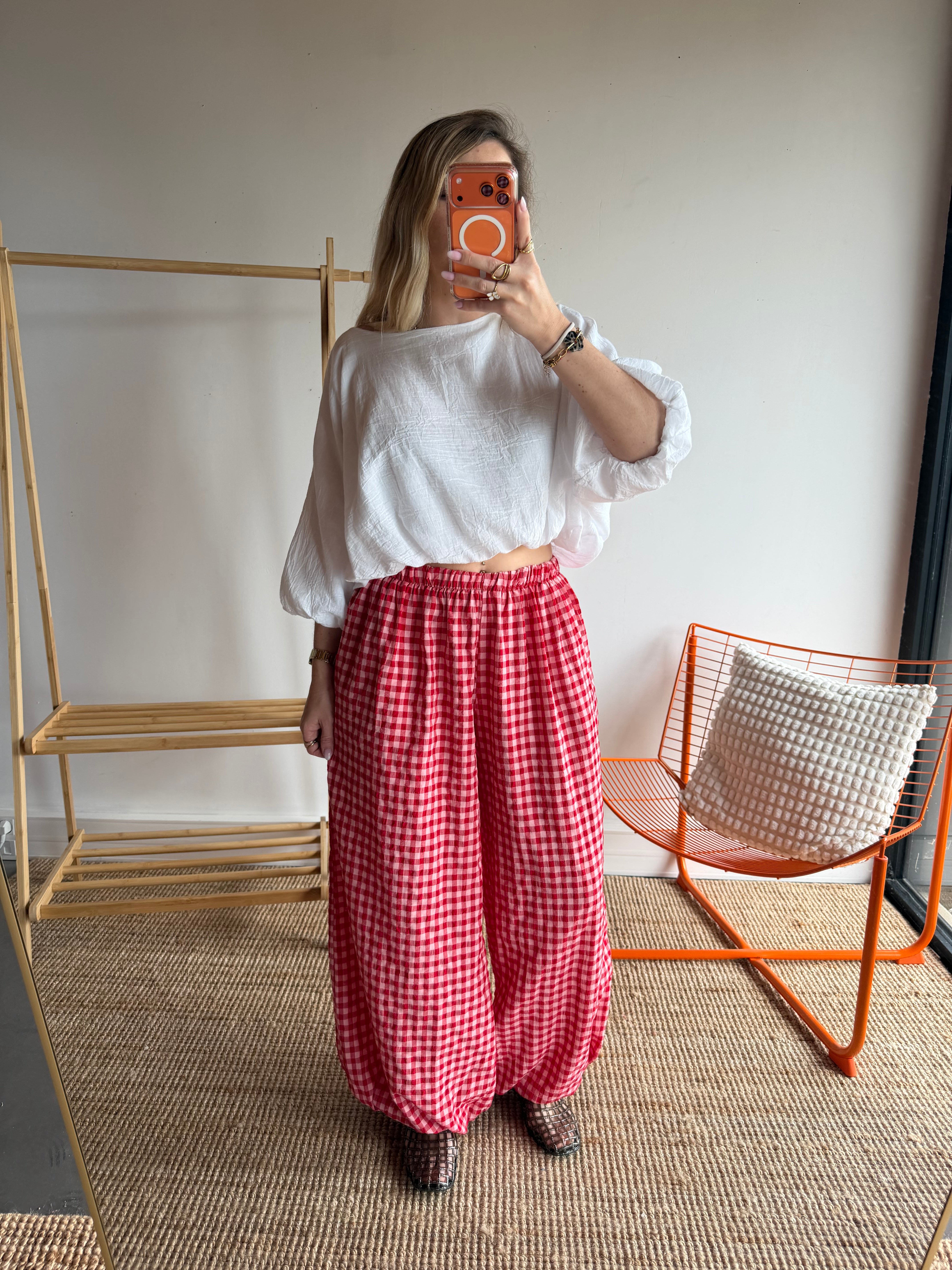 Pantalon DIANE Rouge