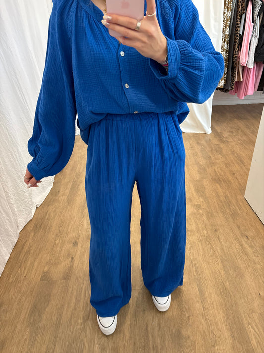 Pantalon LYA Bleu électrique