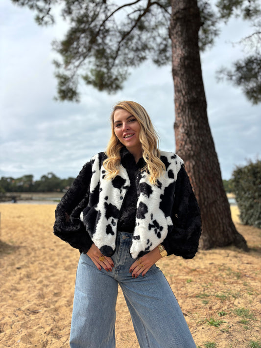 Veste sans manches MYO Vache noir
