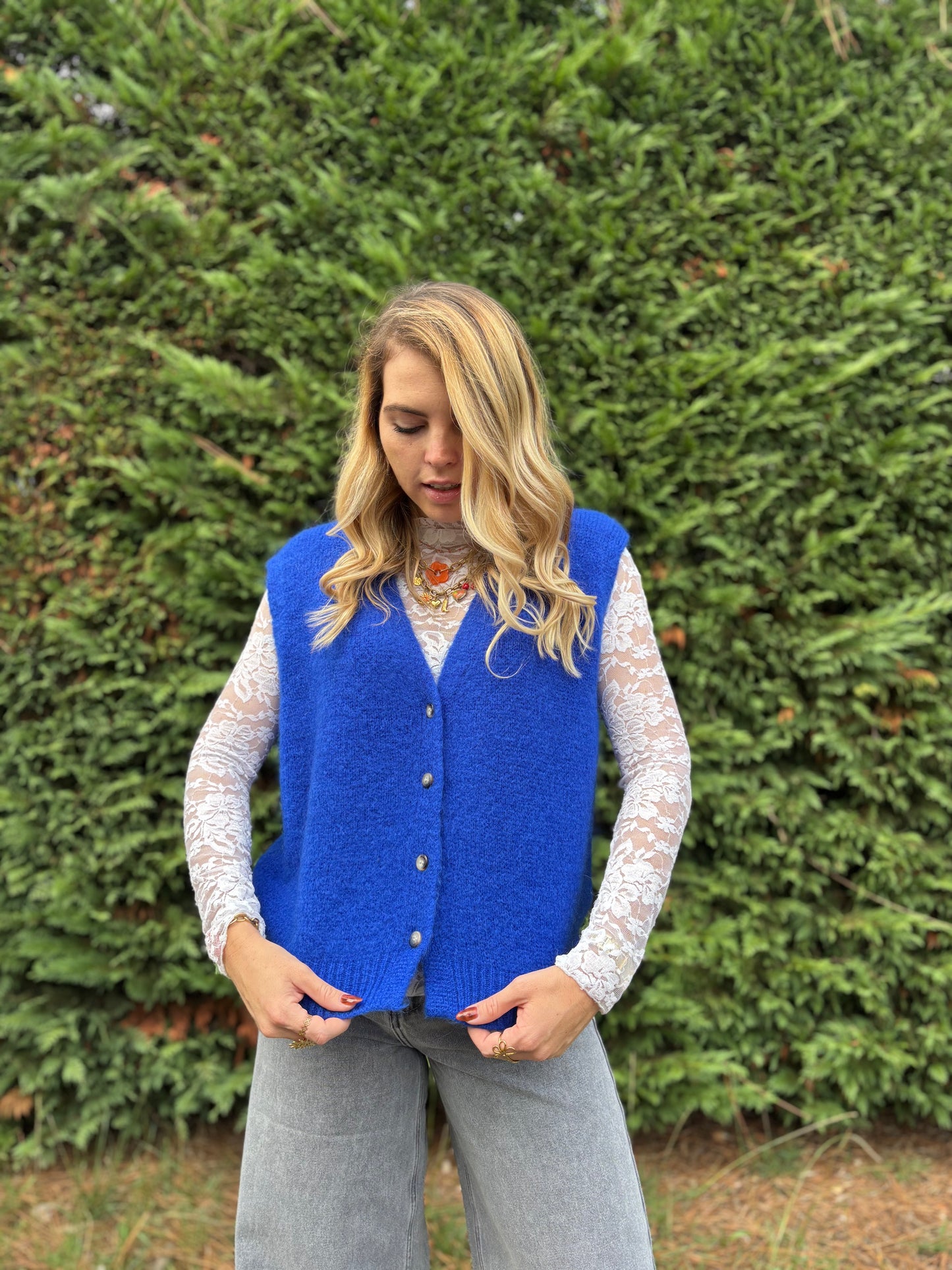 10 - Gilet TOM - Bleu électrique