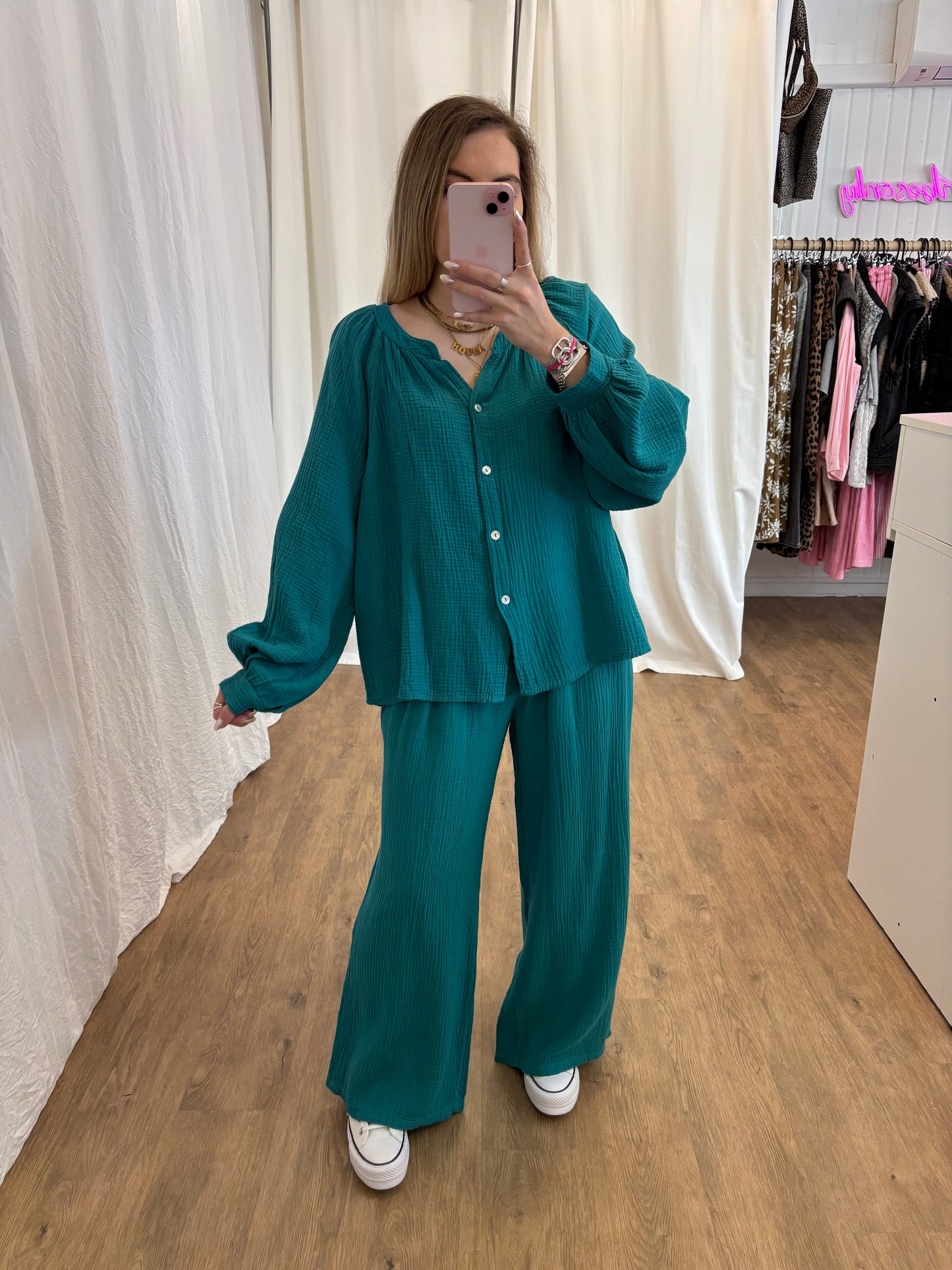 Pantalon LYA Bleu canard