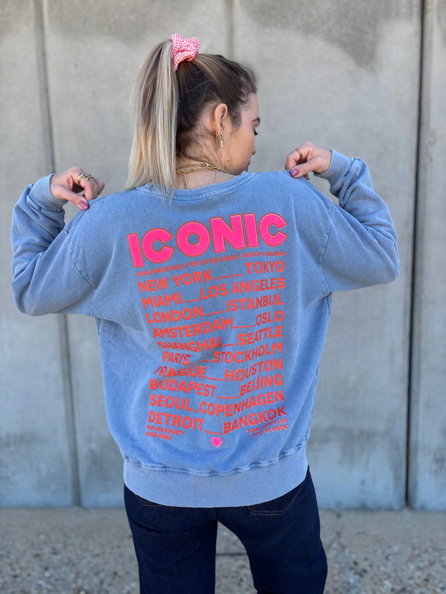 Sweat ICONIC Bleu