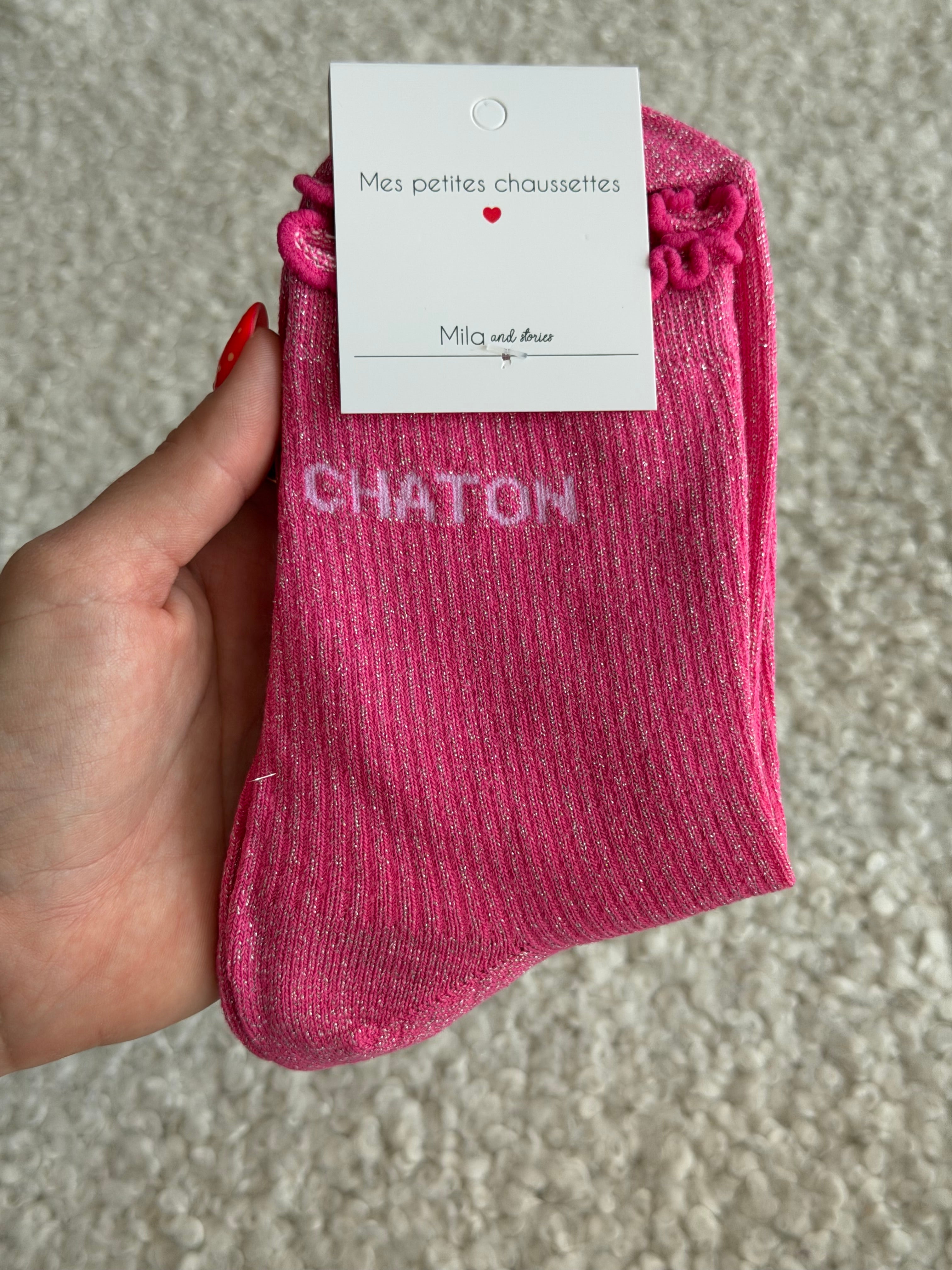 Chaussettes montantes CHATON