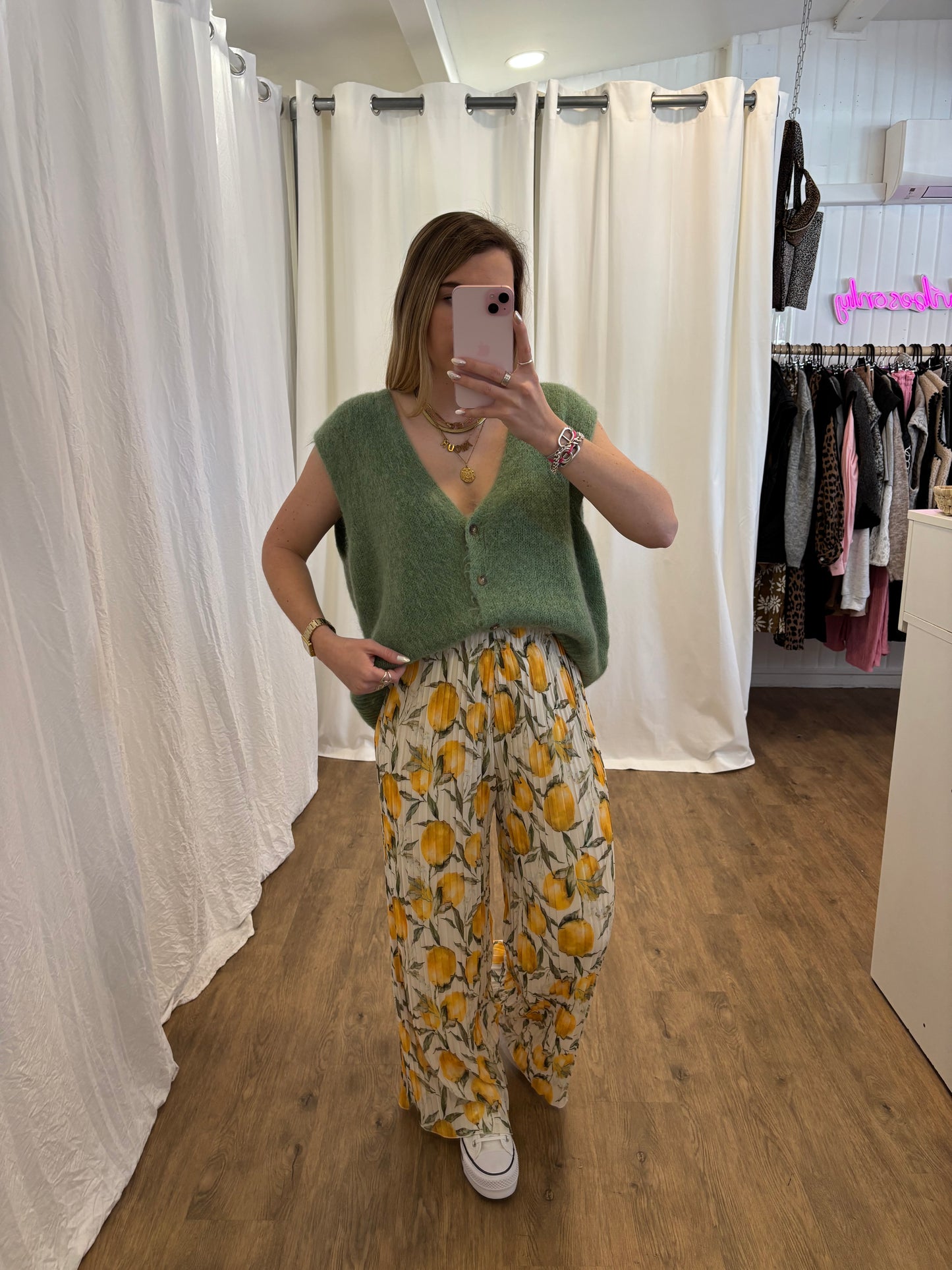 5 - Pantalon plissé BILI Citrons