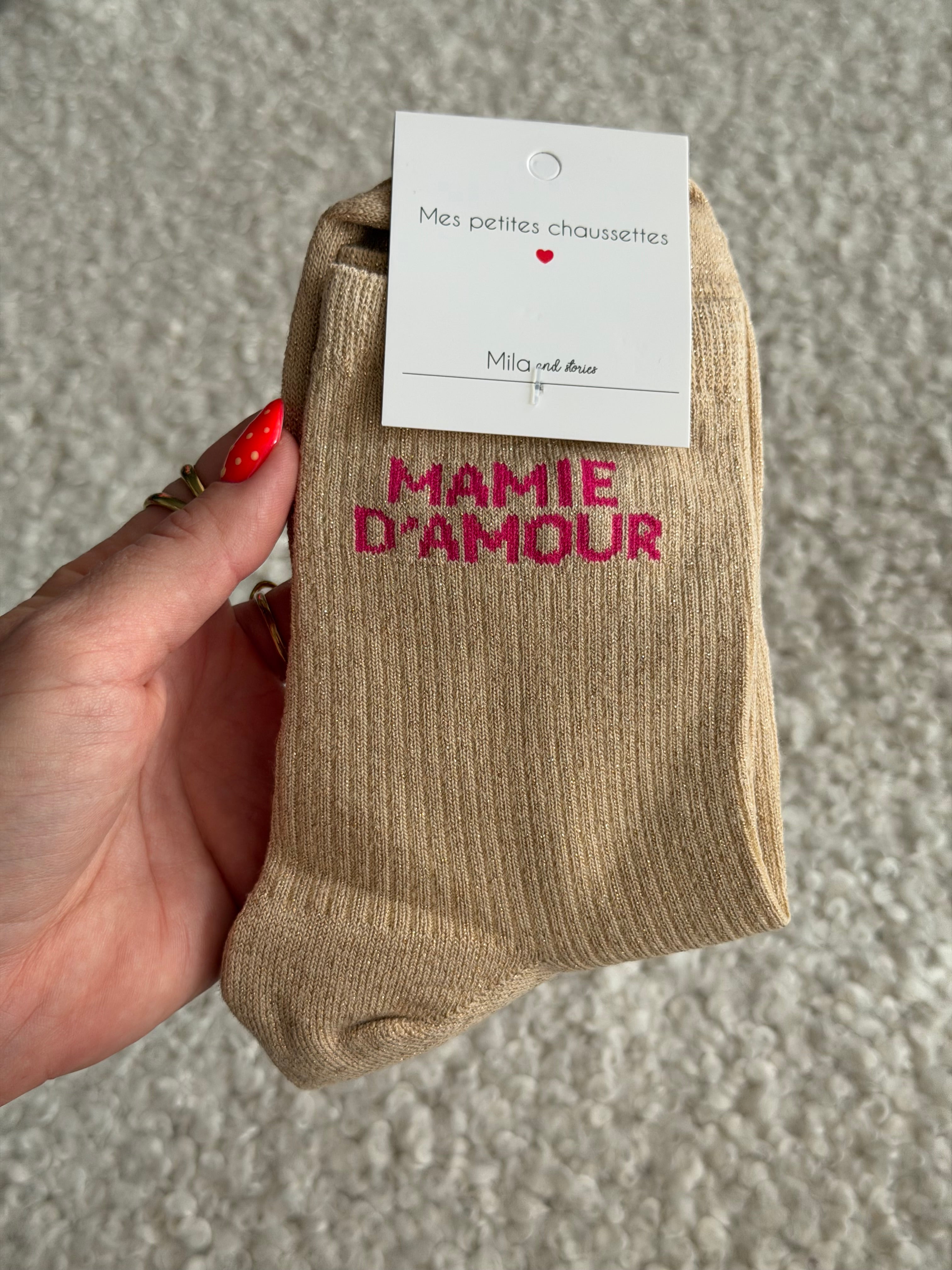 Chaussettes montantes MAMIE D’AMOUR
