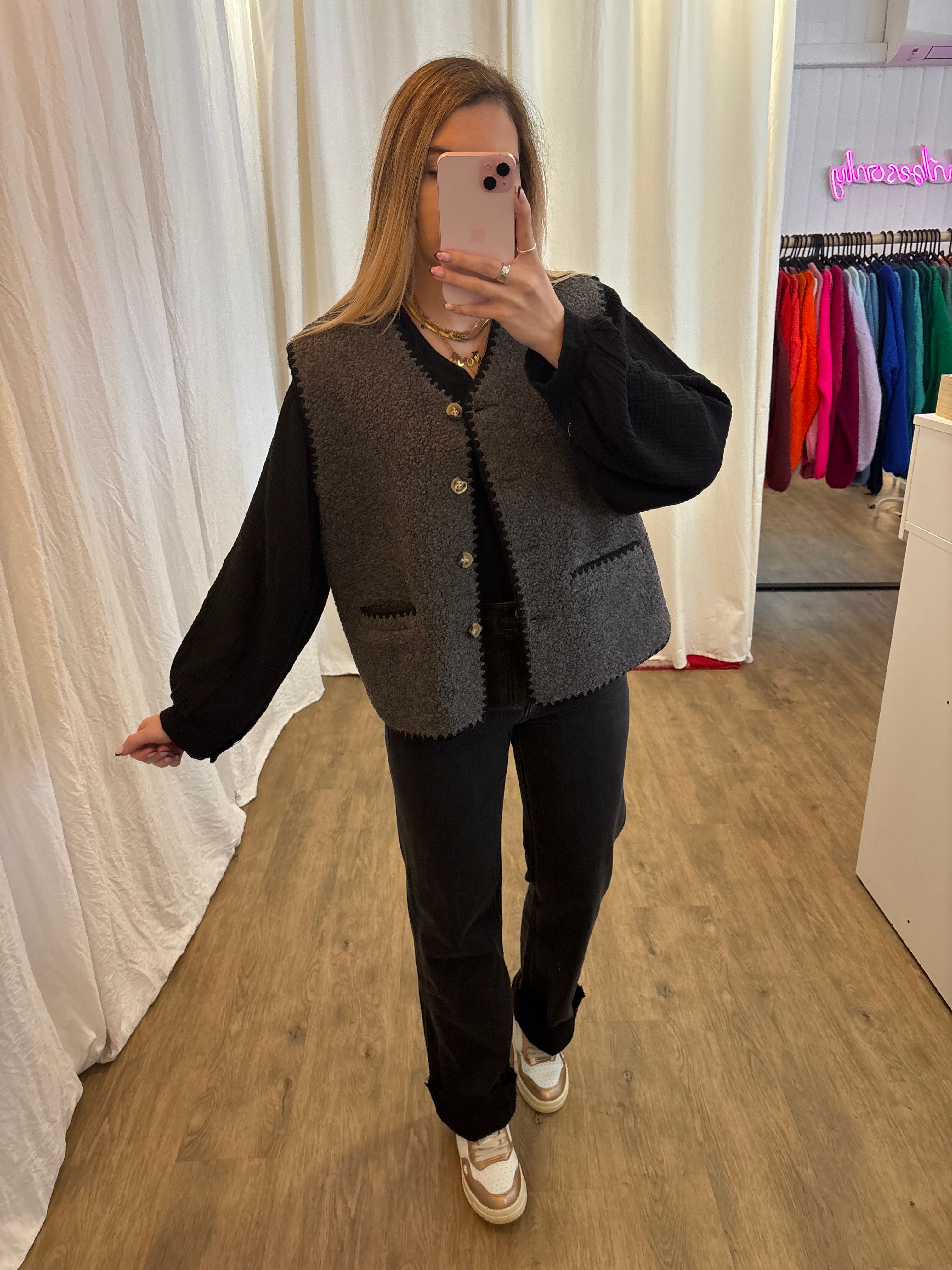 Veste sans manches CAMILA Gris anthracite