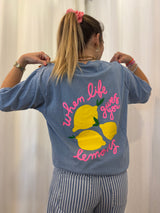 T-shirt LEMONS Bleu •