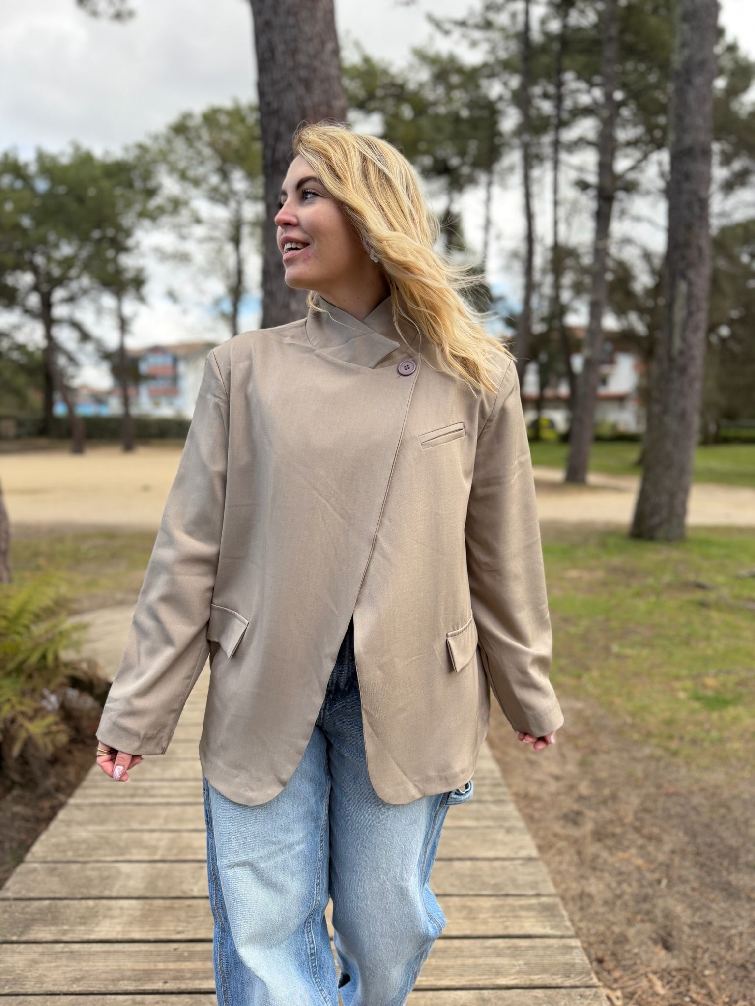 Veste blazer CHLOÉ Taupe