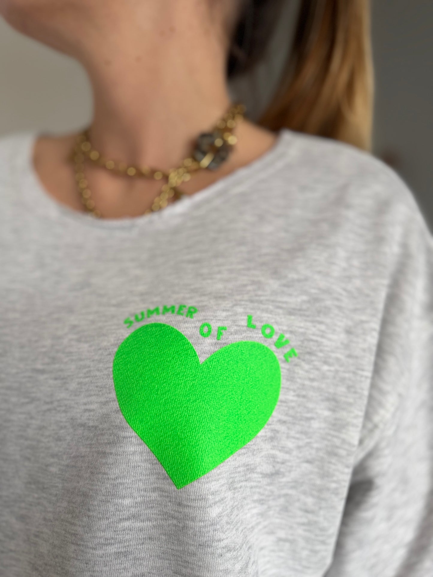 Sweat SUMMER OF LOVE Gris