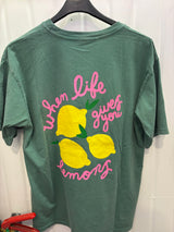 T-shirt LEMONS Vert bouteille •