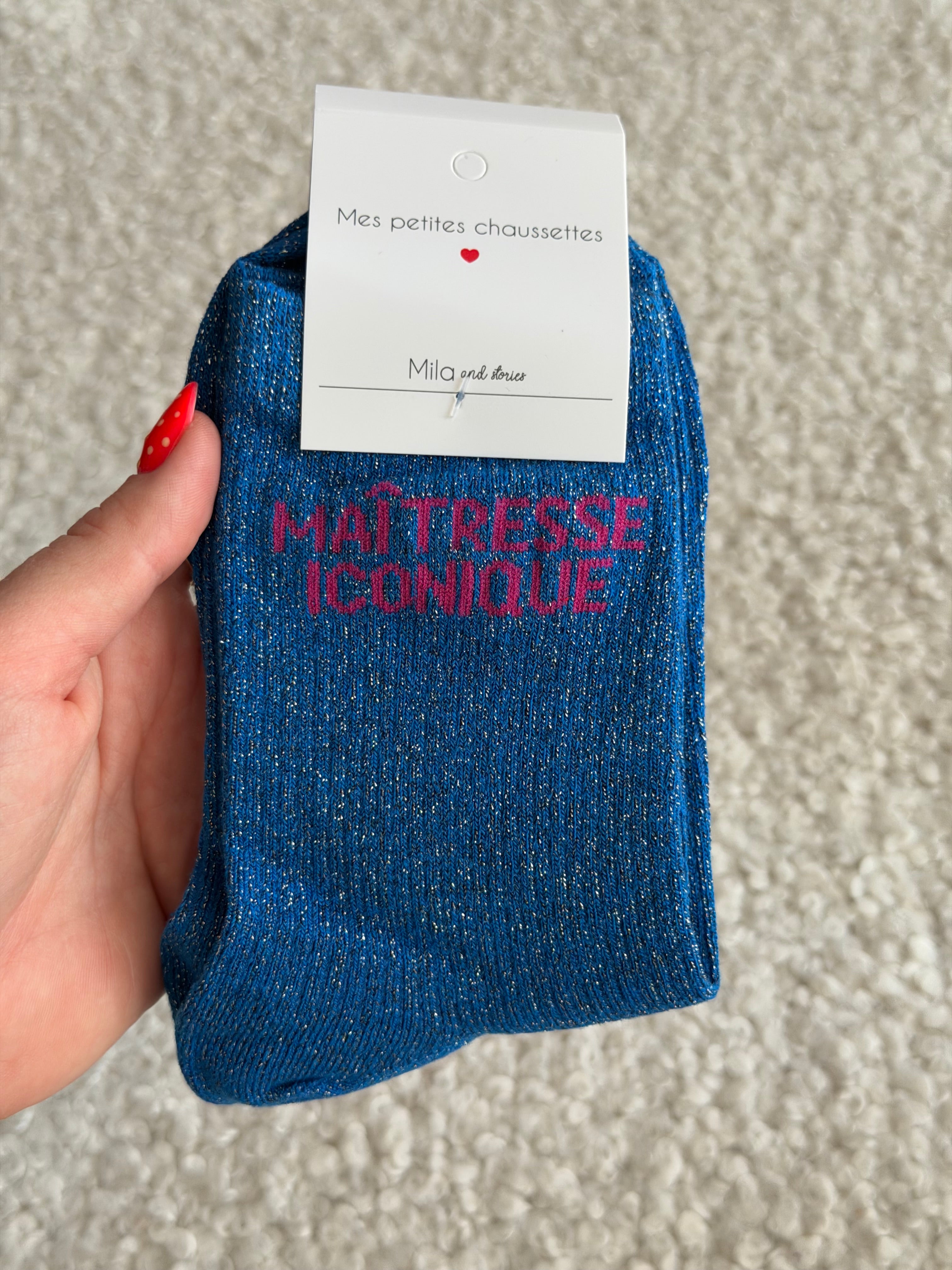Chaussettes montantes MAÎTRESSE ICONIQUE