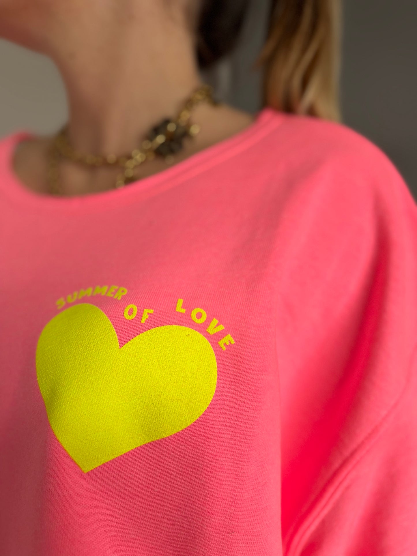 Sweat SUMMER OF LOVE Rose fluo