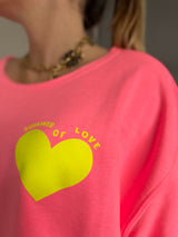 Sweat SUMMER OF LOVE Rose fluo