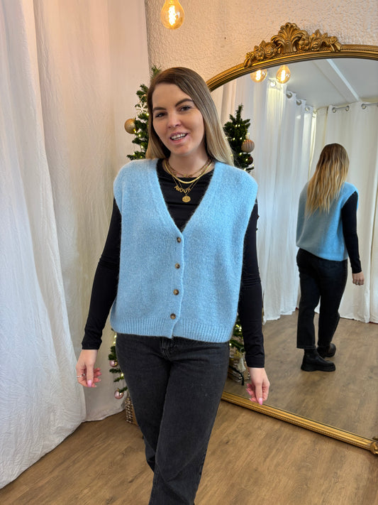 18 - Gilet TOM Bleu ciel