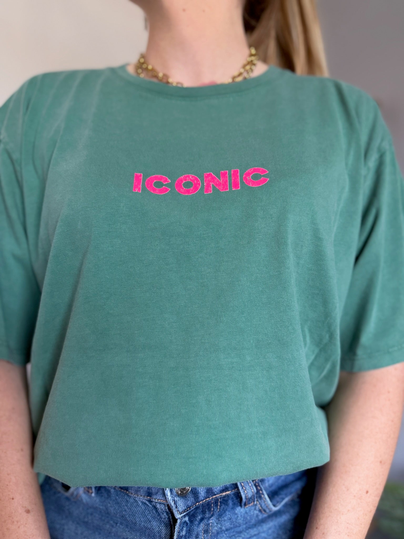 T-shirt ICONIC Vert bouteille