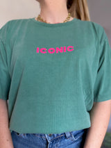 T-shirt ICONIC Vert bouteille
