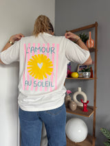 T-shirt AMOUR AU SOLEIL Blanc