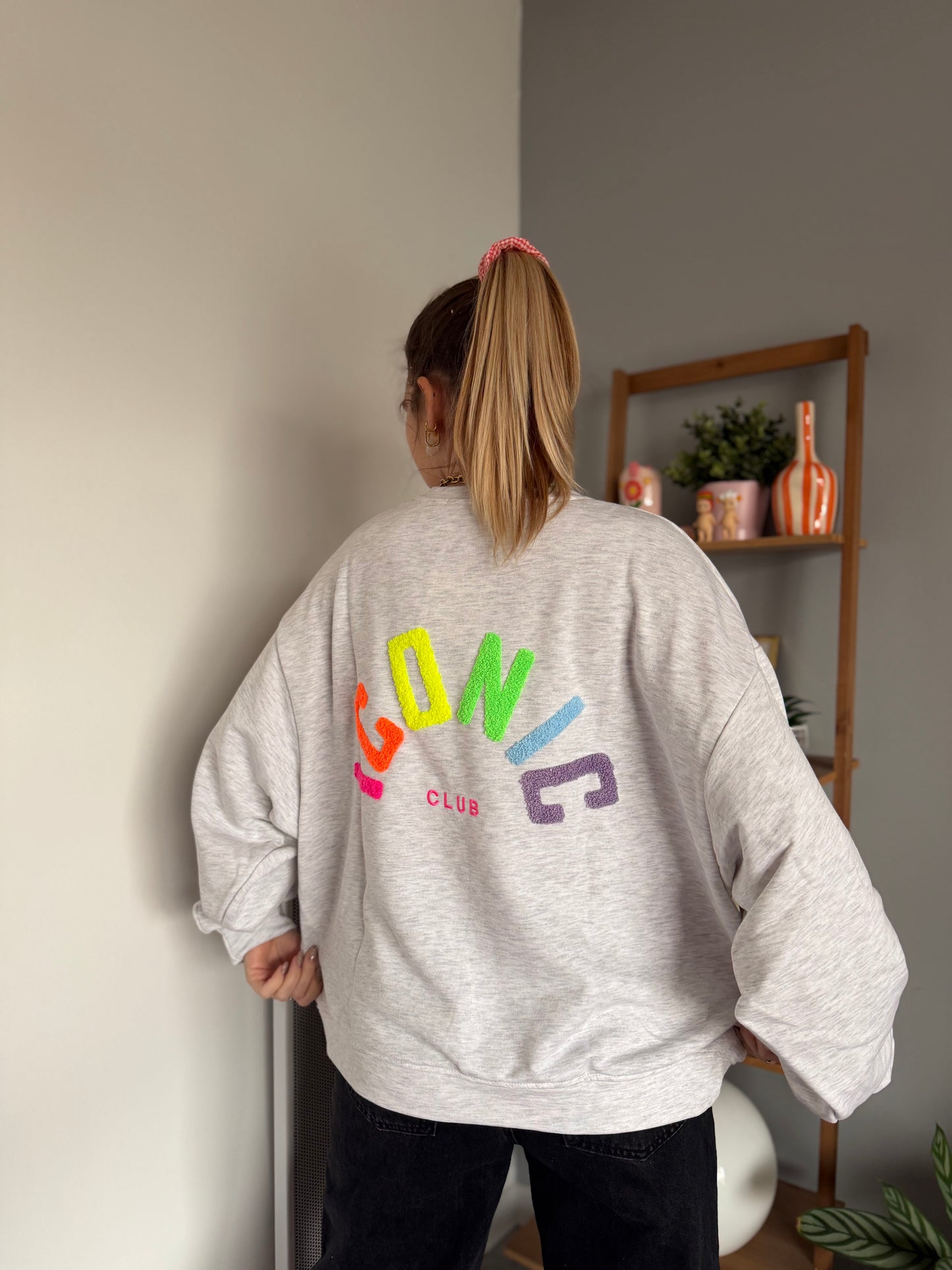 Sweat ICONIC Gris + Jaune + Multicolore