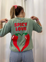 T-shirt SPICY LOVE Vert ••