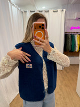 Gilet sans manches NINA Bleu marine