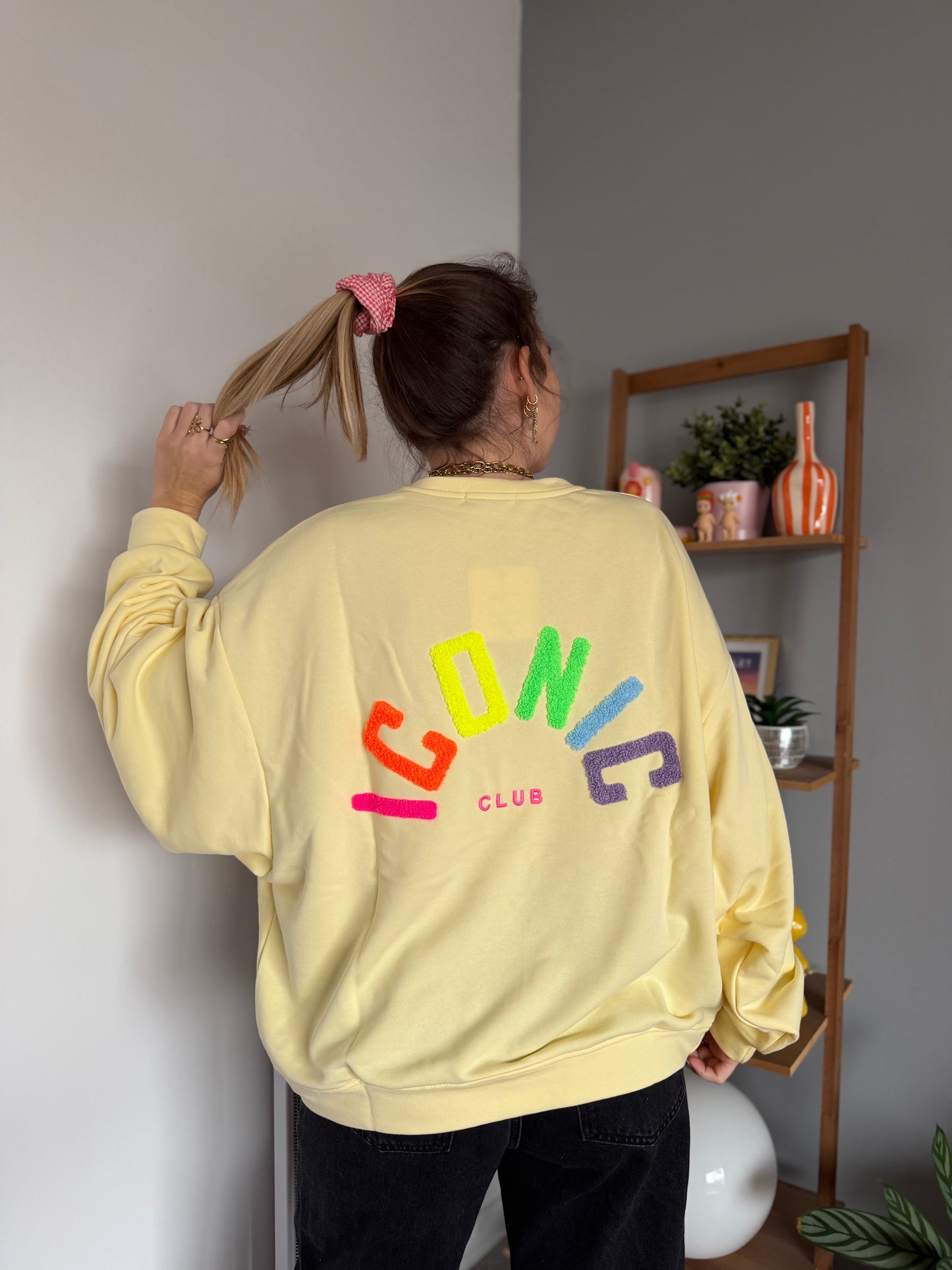 Sweat ICONIC Jaune + Jaune + Multicolore