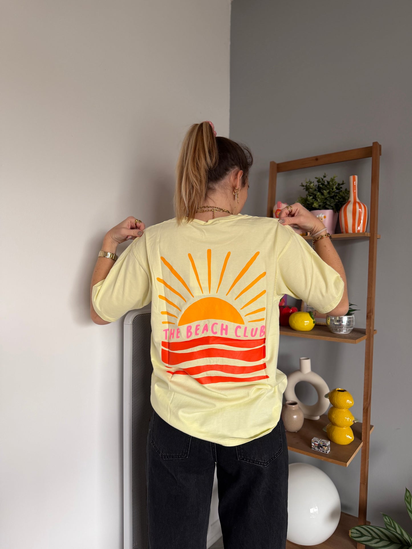 T-shirt THE BEACH CLUB Jaune