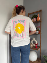 T-shirt AMOUR AU SOLEIL Blanc