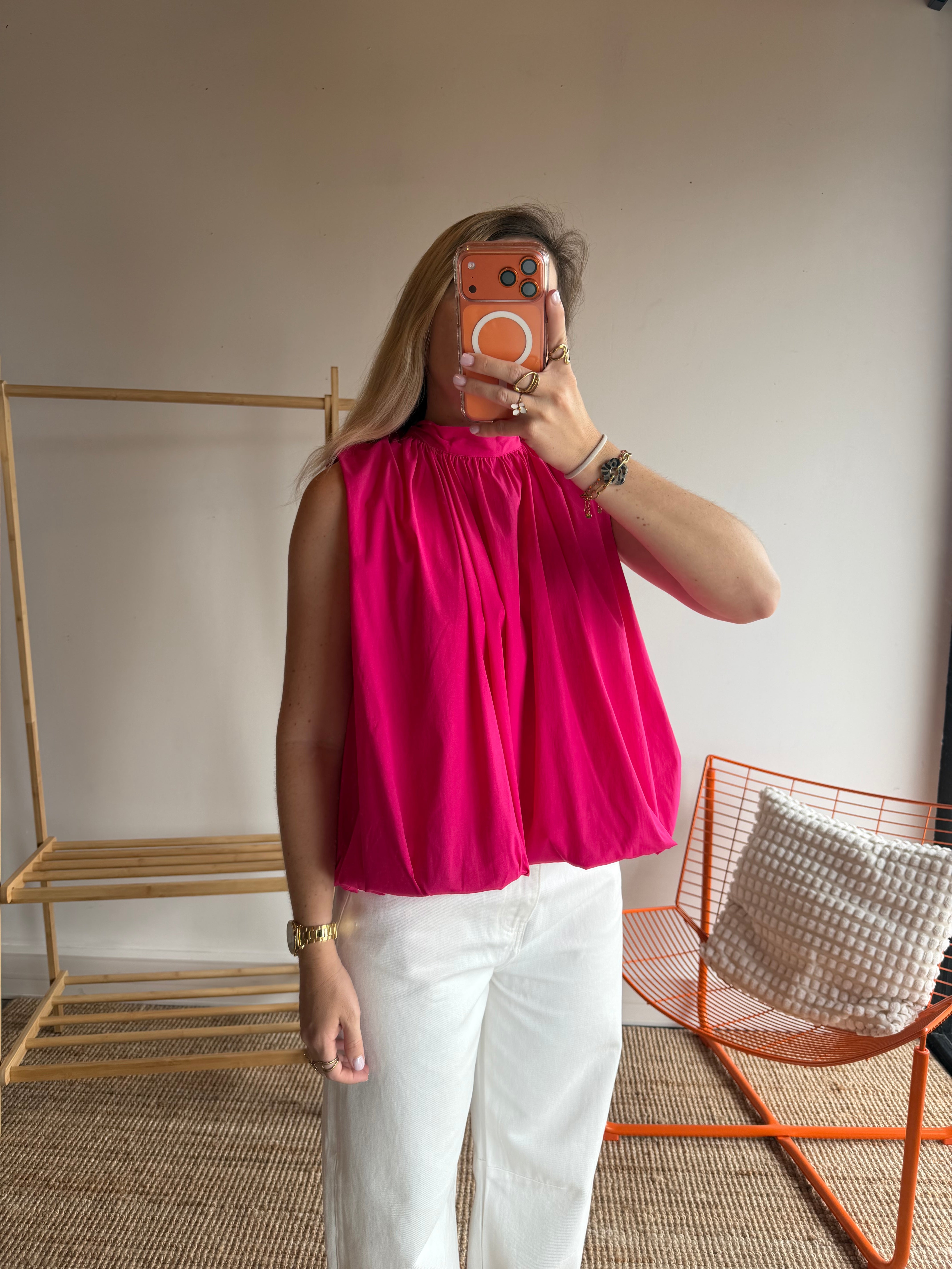 Top CARLA Fushia