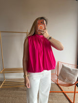 Top CARLA Fushia