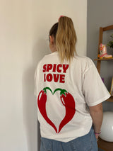 T-shirt SPICY LOVE Blanc ••